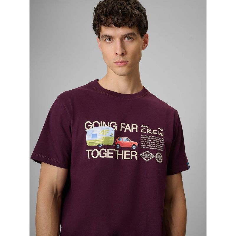 4F Men's regular printed T-shirt póló 4FRSS26TTSHM3810-50S