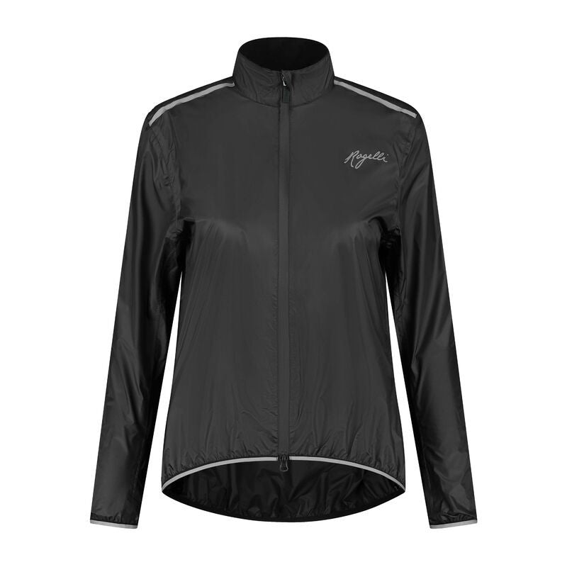 Rogelli Women's Rain ESSENTIAL fekete dzseki