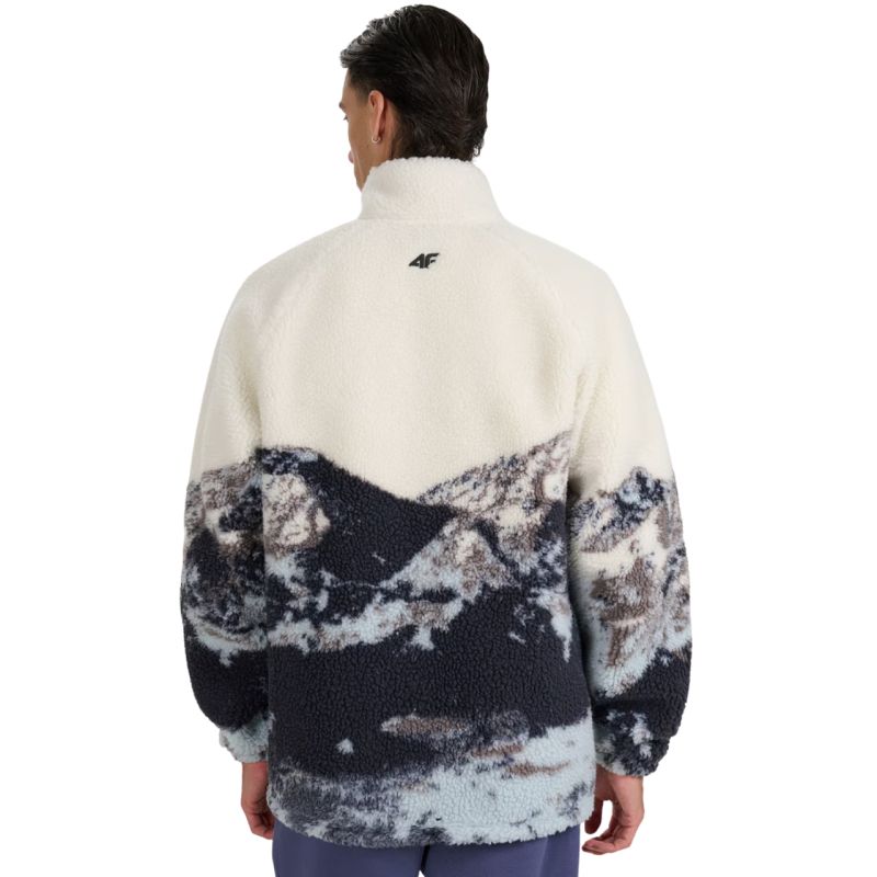 4f Fleece sweatshirt U351 multicolor allover 4FWAW25TFLEU351 90A Ruházat