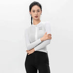 Rockbros 15110012005 ROAD TO SKY Women's Cycling Jersey, Long Sleeve, L - White l \ biały póló 15110012003-211582