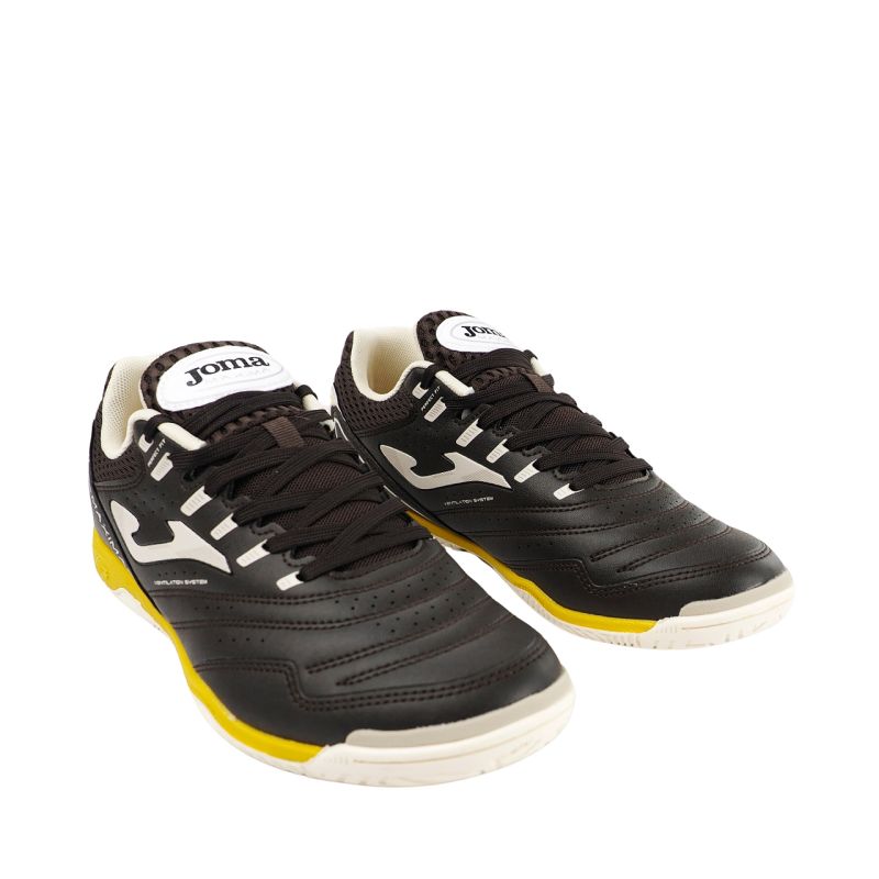 Joma Maxima 2624 Indoor Football Boots Brown barna focicipő MAXS2624IN