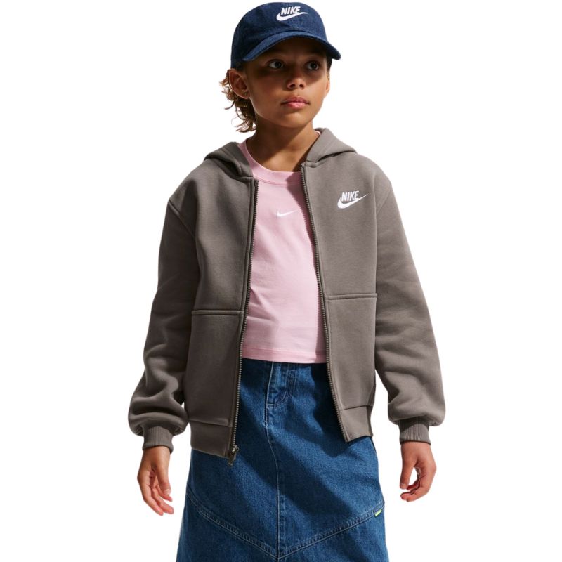 Nike Sportswear Club Fleece Kids' Sweatshirt szürke pulóver FD3004289