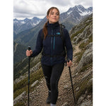 The North Face women's windbreaker outdoor trekking light navy kék dzseki