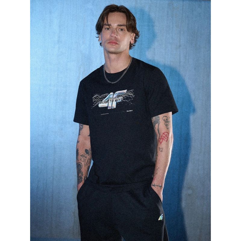 4F Men's regular printed T-shirt póló 4FRSS26TTSHM3662-20S