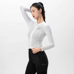 Rockbros 15110012003 ROAD TO SKY women's cycling jersey long sleeve S - white s \ biały póló 15110012003-211580