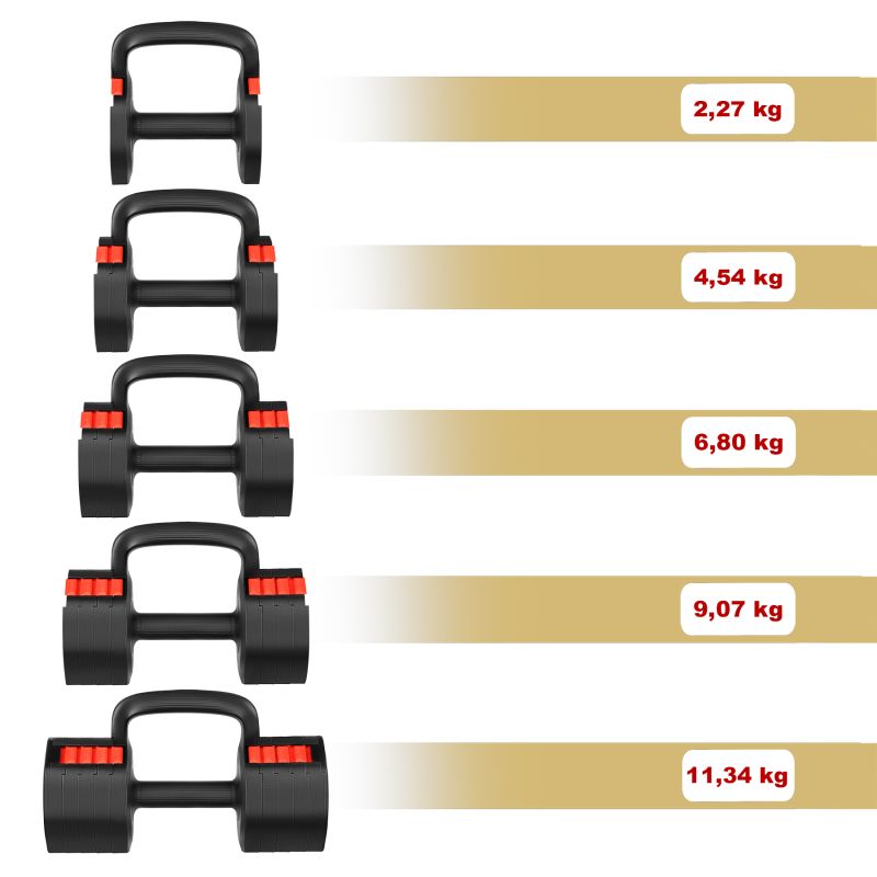 HMS HL05 3in1 ADJUSTABLE DUMBBELL WITH SUPPORT FOR PUSH-UPS AND KETTLEBELL súlyzó 17-47-402