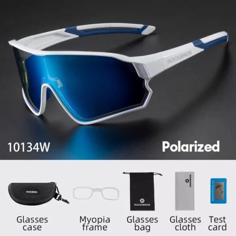 Rockbros polarized sports glasses white and kék glasses, training equipment
