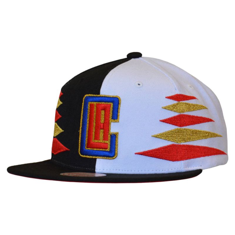 Mitchell & Ness NBA Diamond Cut Los Angeles Clippers Cap - HHSS1093-LACYYPPPBKWH uniwersalny baseball sapka