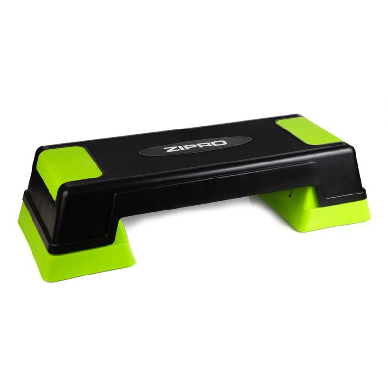 Zipro 5901793678603 Aerobic Step Black, Light 250 kg Adjustable Height zöld edzéssegítő 32759