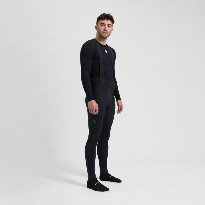 Rogelli SIGNATURE cycling pants black fekete kerékpáros ruha SIROG351823.L