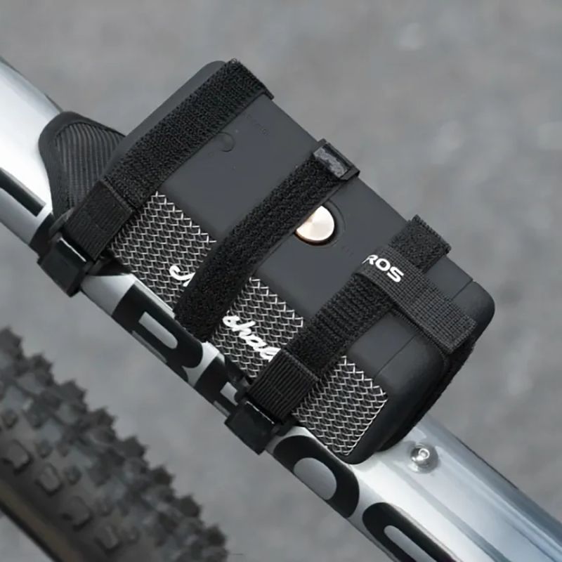 Rockbros 50210064001 Velcro Bike Strap for Bluetooth Speaker or Water Bottle - Black fekete water bottles, bluetooth speakers, belts, training equipment