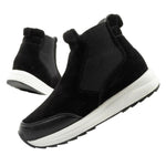 Scholl Beverly Bootie Women's Leather Ankle Boots Black fekete shoes