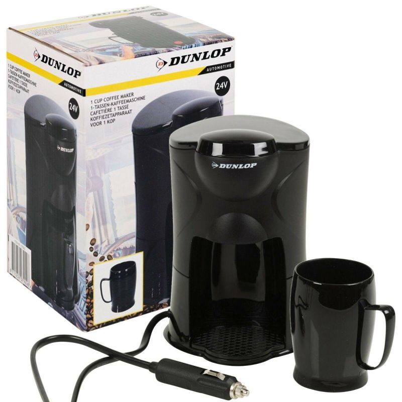 Dunlop 24v Travel Car Coffee Maker fekete tourist equipment GSP-52079226