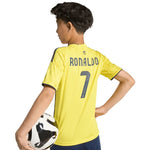 Adidas Al Nassr FC 2025/2026 Home Jersey for Kids, Yellow sárga gyerek póló JN7981
