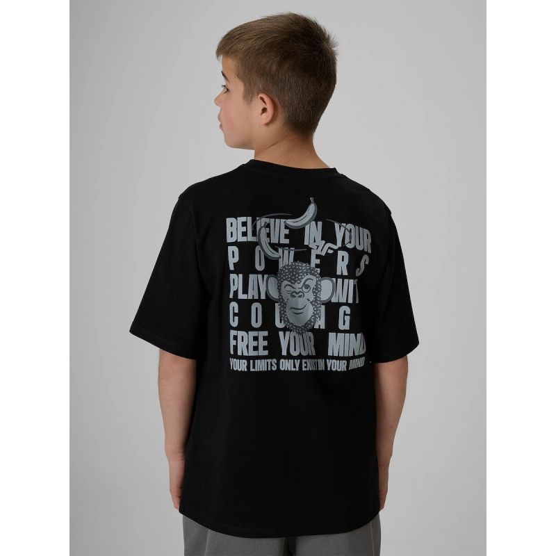 4F Boy's loose T-shirt with print 158/164 ruházat 4FJRSS26TTSHM4276-20S