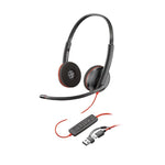 head Poly Blackwire 3220 Stereo USB-C Headset +USB-C/A Adapter (Bulk) kiegészítő 8X228A6