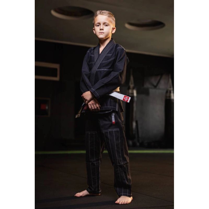 DBX Bushido BJJ Kimono / GI for Kids Black + FREE Belt - X-SERIES fekete kimonos, sachets, belts, bags