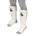 DBX Bushido Flexible Shin Guards - Shinrage White fehér protectors and knee pads