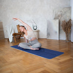 HMS YM10 Dark Blue TPE yoga mat kék jóga matrac 17-44-220