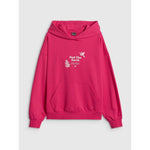 Women's loose sweatshirt with hood 4F