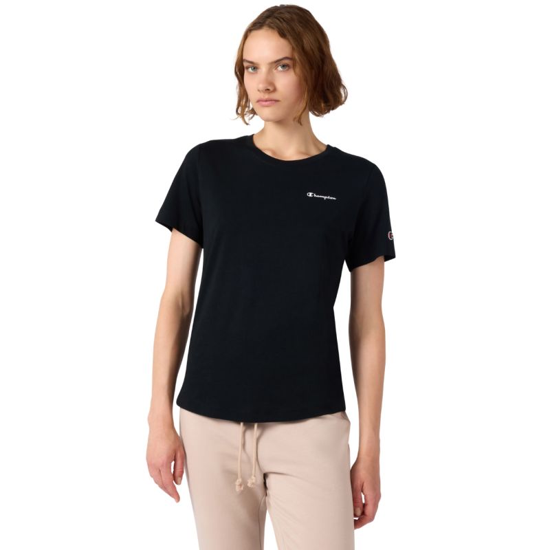 Champion Women's Sleeve T-shirt Black 118408 KK001 fekete short