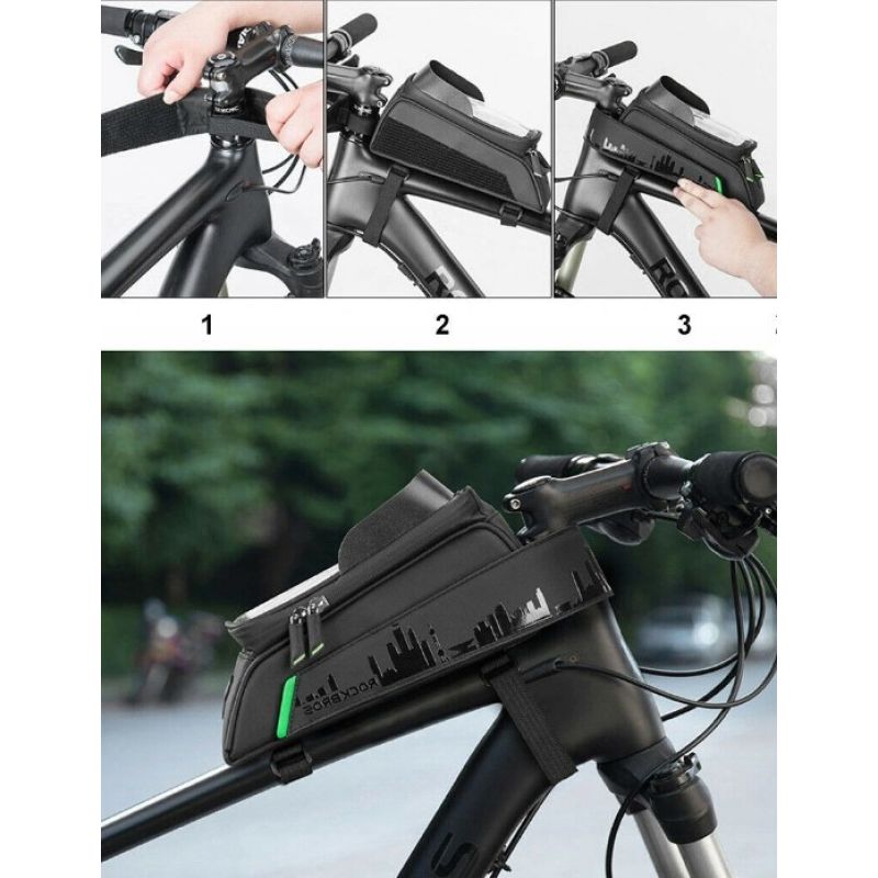 Rockbros phone up to 6" on the frame, fekete táska