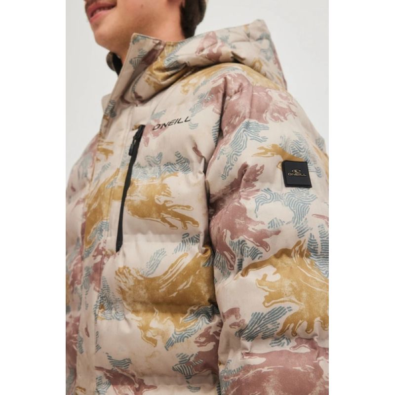 O'Neill Men's Winter Sports Xtrm Mountain Snowboard Ski 5K Beige bézs dzseki