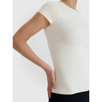 Women's quick-drying yoga and pilates t-shirt 4F 4FWSS25TFTSF1270-11S xs/s póló