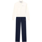 Champion Full Zip Suit Women's Cream and Navy Blue Tracksuit 117988 YS084