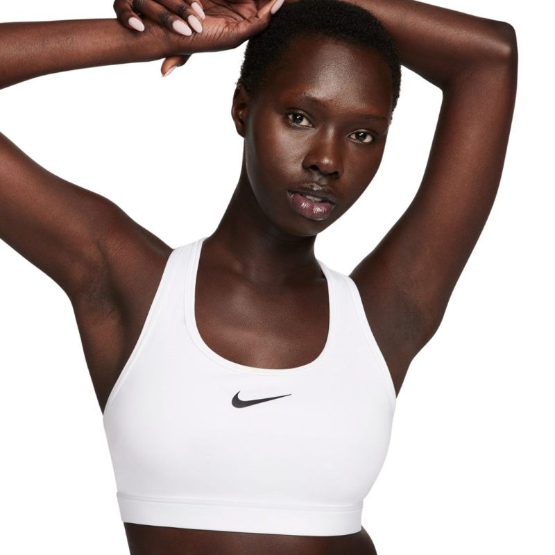 Nike Swoosh Medium Support Sports Bra 100 fehér sportmelltartó 154992L