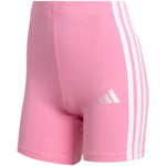 Adidas Women's Essentials 3-Stripes High Waisted Biker Pink 2xs short