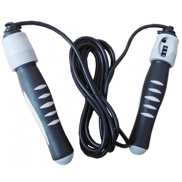 PROfit Skipping rope with the meter 285cm black and gray Edzőfelszerelés