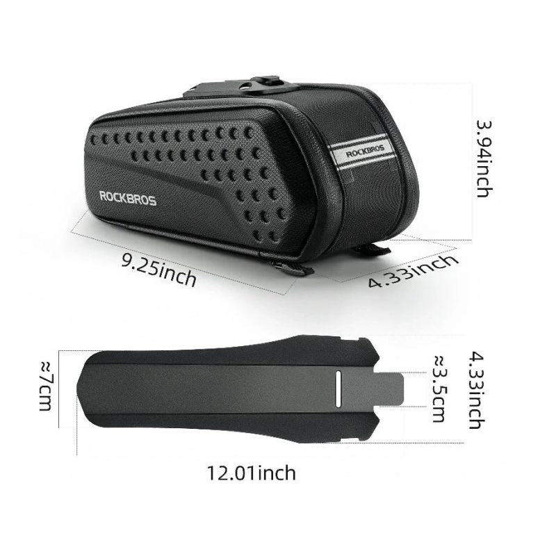 Rockbros bike saddle with mudguard táska