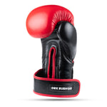 DBX Bushido Warrior RED Genuine Leather Boxing Gloves czarno-czerwony kesztyű