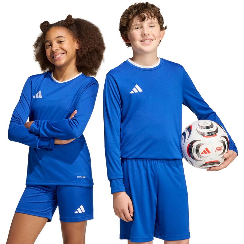 Adidas Entrada 26 Long Sleeve Jersey Kids' Shirt, kék gyerek póló KF5886