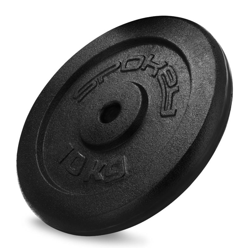 Cast iron weight 10kg Spokey Sinis H SPK-944485 10 kg súlyzó