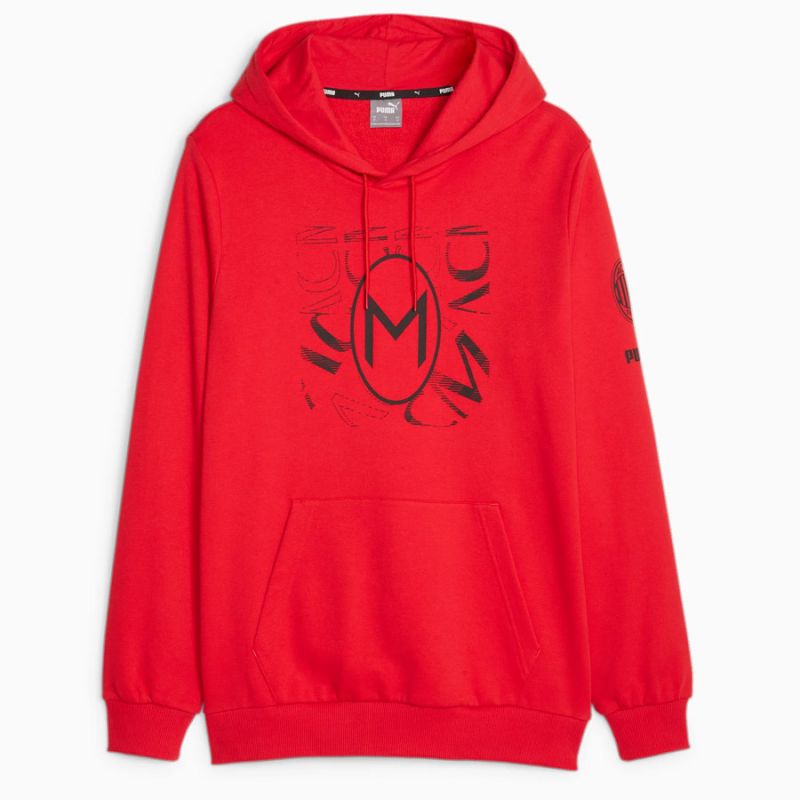 Puma Sweatshirt Puma AC Milan FtbCore Graphic Hoody M 772316-01 Pulóver