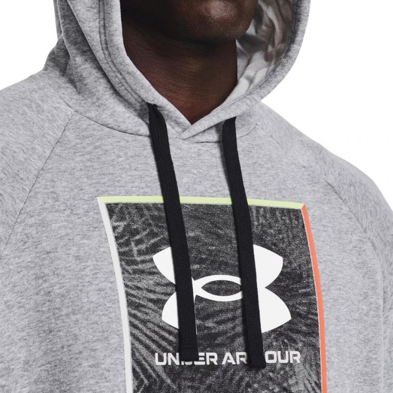 Under Armour Armor UA Rival Flc Graphic Hoodie M 1370349 011 Pulóver