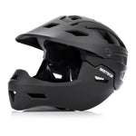 Meteor Hydra S full-face bicycle helmet 51-55 cm black fekete sisak 17894