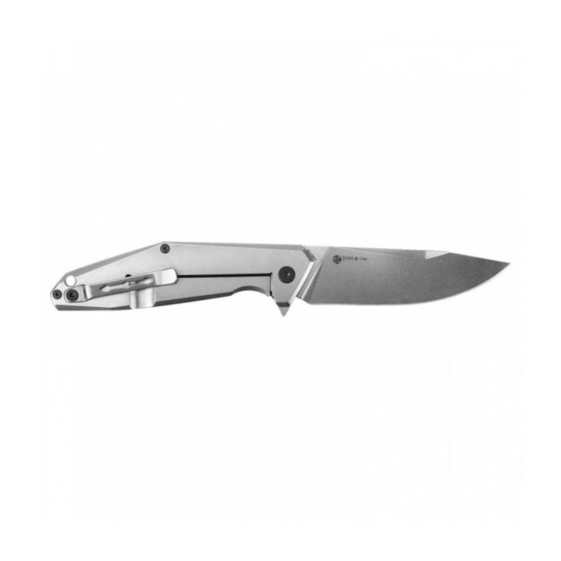 Ruike EDC everyday use folding knife black flipper steel - D191-B