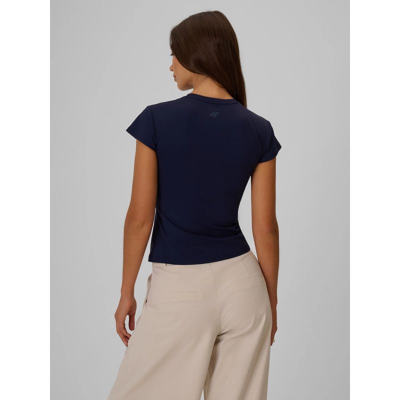 4F Women's slim plain T-shirt póló 4FRSS26TTSHF4520-31S