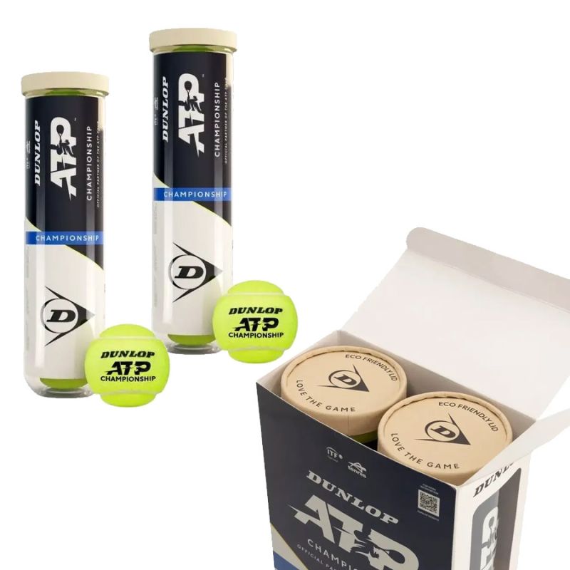 Dunlop ATP Championship Tennis 2x4 pcs tenis ziemny labda ATPCHAMPDUO