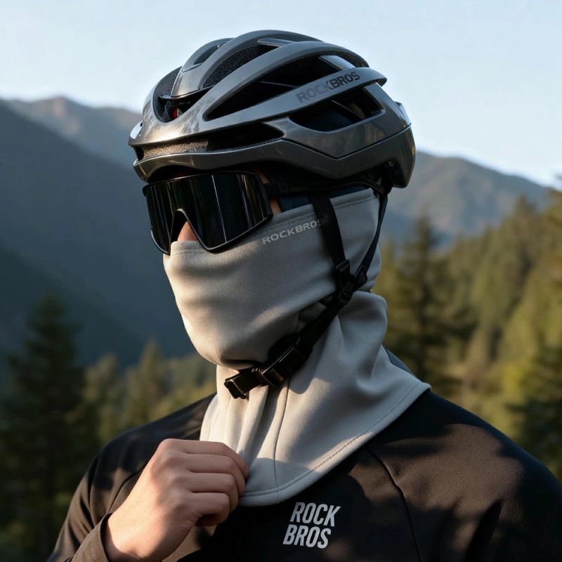 Rockbros Elastic Velvet Balaclava - Gray szürke balaclavas