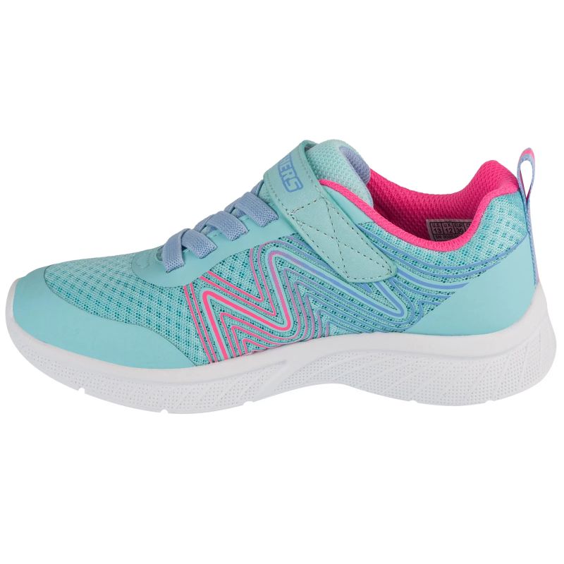 Skechers Microspec Plus - Swirl Sweet 303535L-AQPK Blue kék utcai cipő
