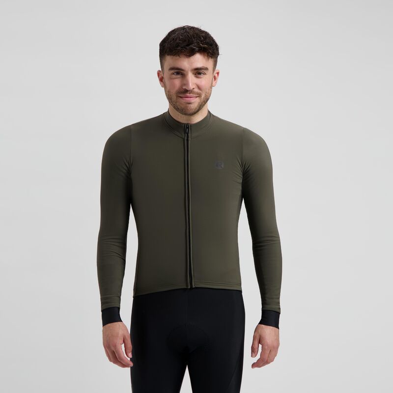 Rogelli SIGNATURE long sleeve t-shirt green zöld póló