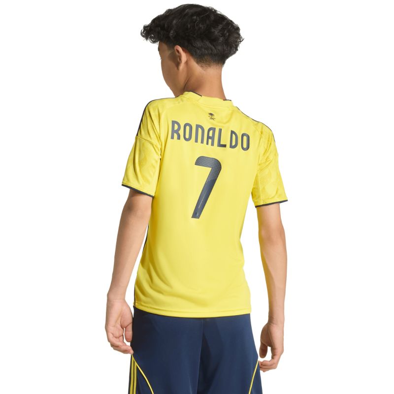 Adidas Al Nassr FC 2025/2026 Home Jersey for Kids, Yellow sárga gyerek póló JN7981