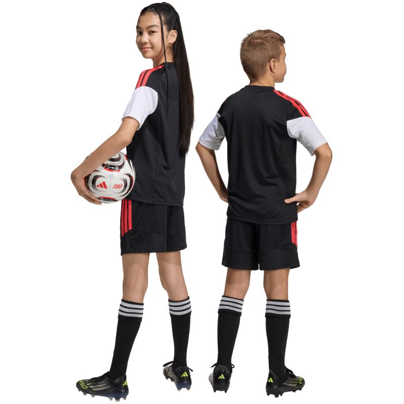 adidas Tiro 26 League kids' black and red KA8814 104cm short