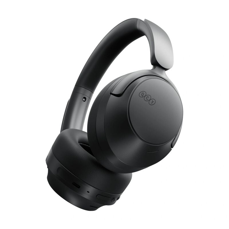 head QCY H3S Wireless On-Ear Headphones with LDAC and ANC Noise Cancellation - Black czarny headsets