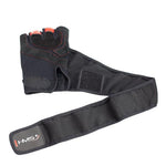 HMS Gym Gloves Black/Red RST01 SIZE fekete kapuskesztyű 17-63-209