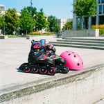 NH10907 4in1 ROLLER SKATES WITH EXTENDED HOCKEY BLADES TINTS PINK SIZE S(31-34) NILS EXTREME rózsaszín utcai cipő